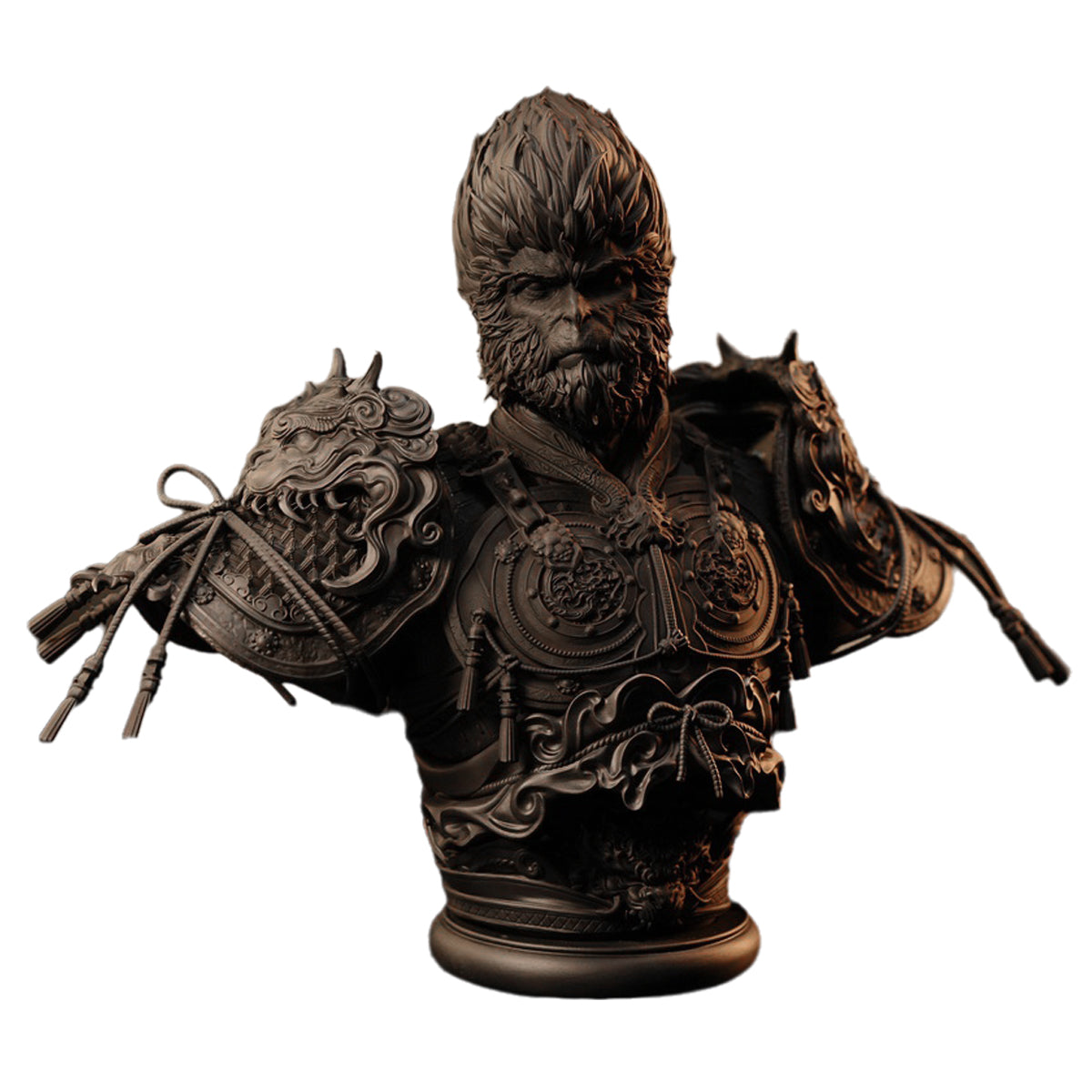Estudio TaiChi, Mono de Piedra Inteligente Negro, Estatua