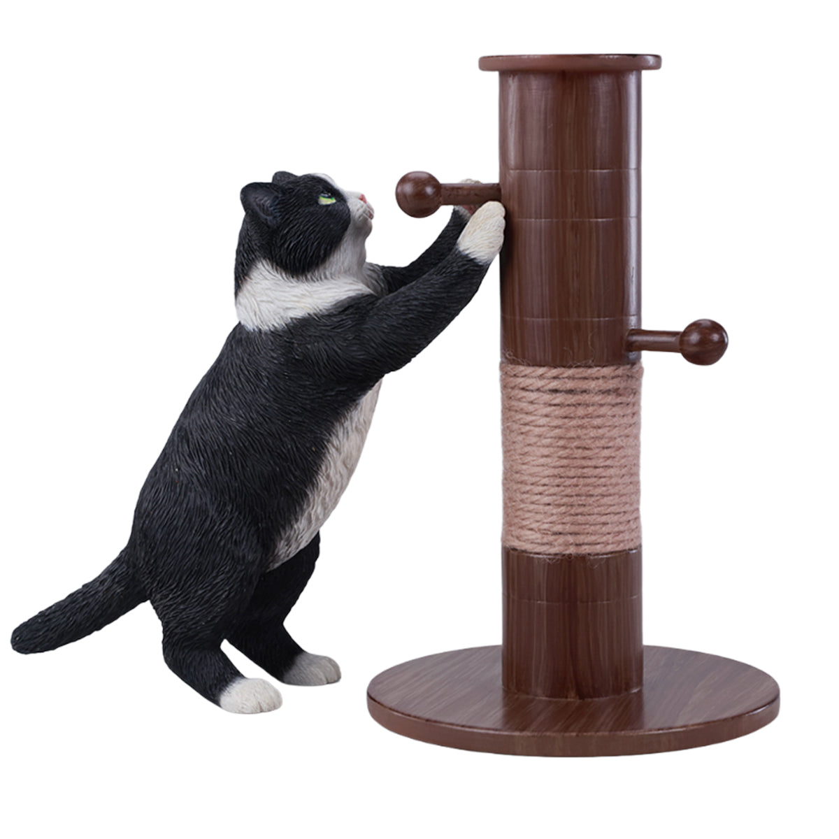 JXK Kung Fu Cat Static Expertly Hand-Painted Lifelike Animal Figurine