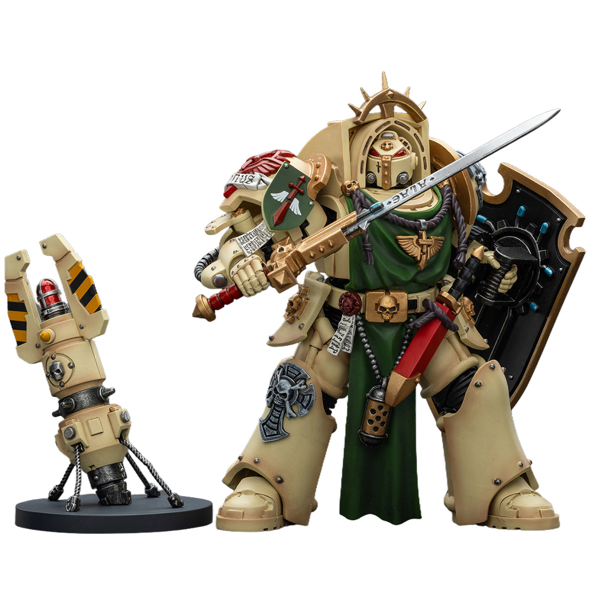 (Only Shipped to the US) JOYTOY Dark Angels Deathwing Knight 1 With Power Sword Storm Shield and teleport homer JT02489 1/18 Scale Action Figure