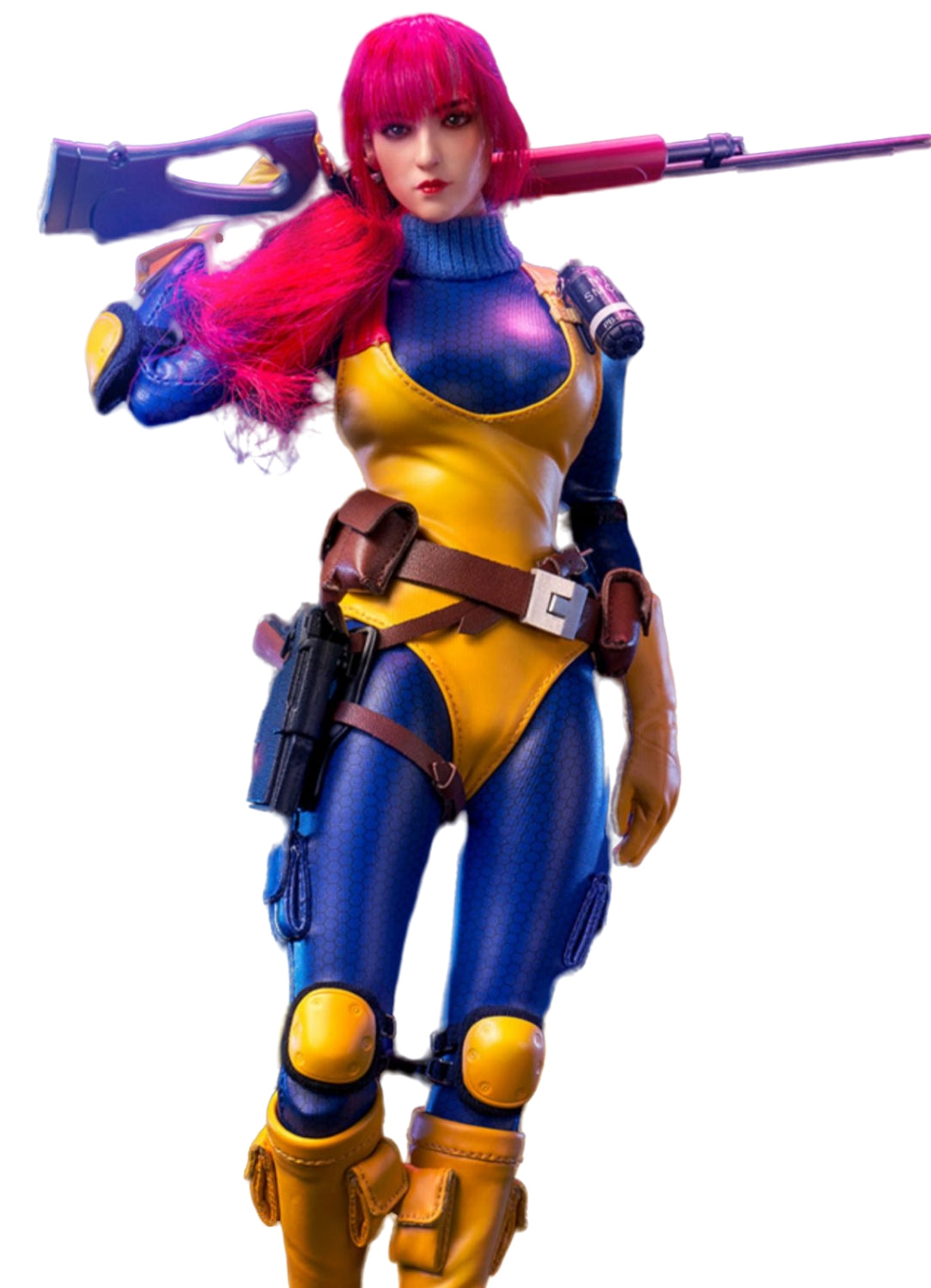 FLAGSET Figura coleccionable completa: GIJoe Scarlett, estilo anime, figura de acción femenina en miniatura a escala 1:6, BBK013