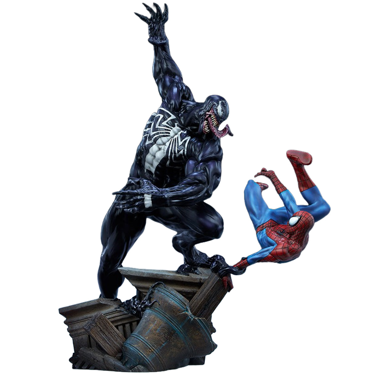 Sideshow 22-Inch Spider-Man vs. Venom 200561 Art Statue Figurine