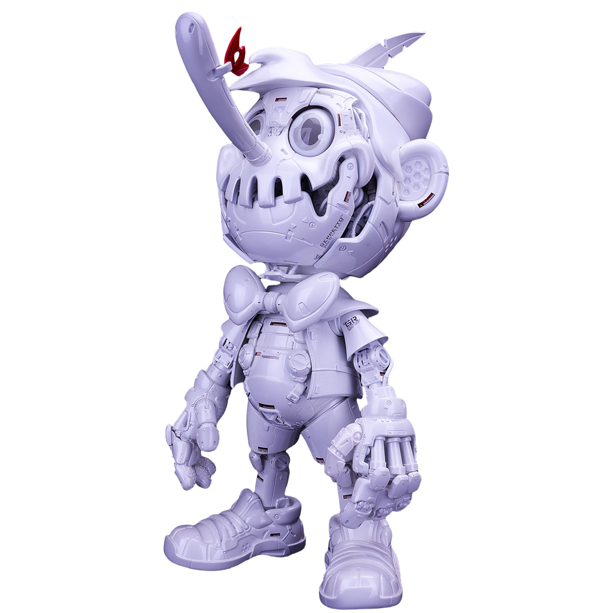 Estatua de Pinocho, Robot Boy de 16 cm, edición en blanco puro de SFX Collectibles