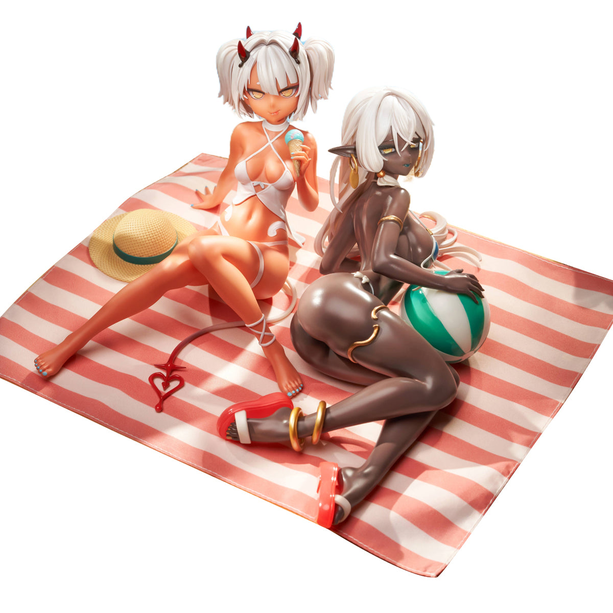 SSR FIGURE Caffeine-chan & Dark Elf Dancer: Summer Ver. 1/7 Scale Art Figurine