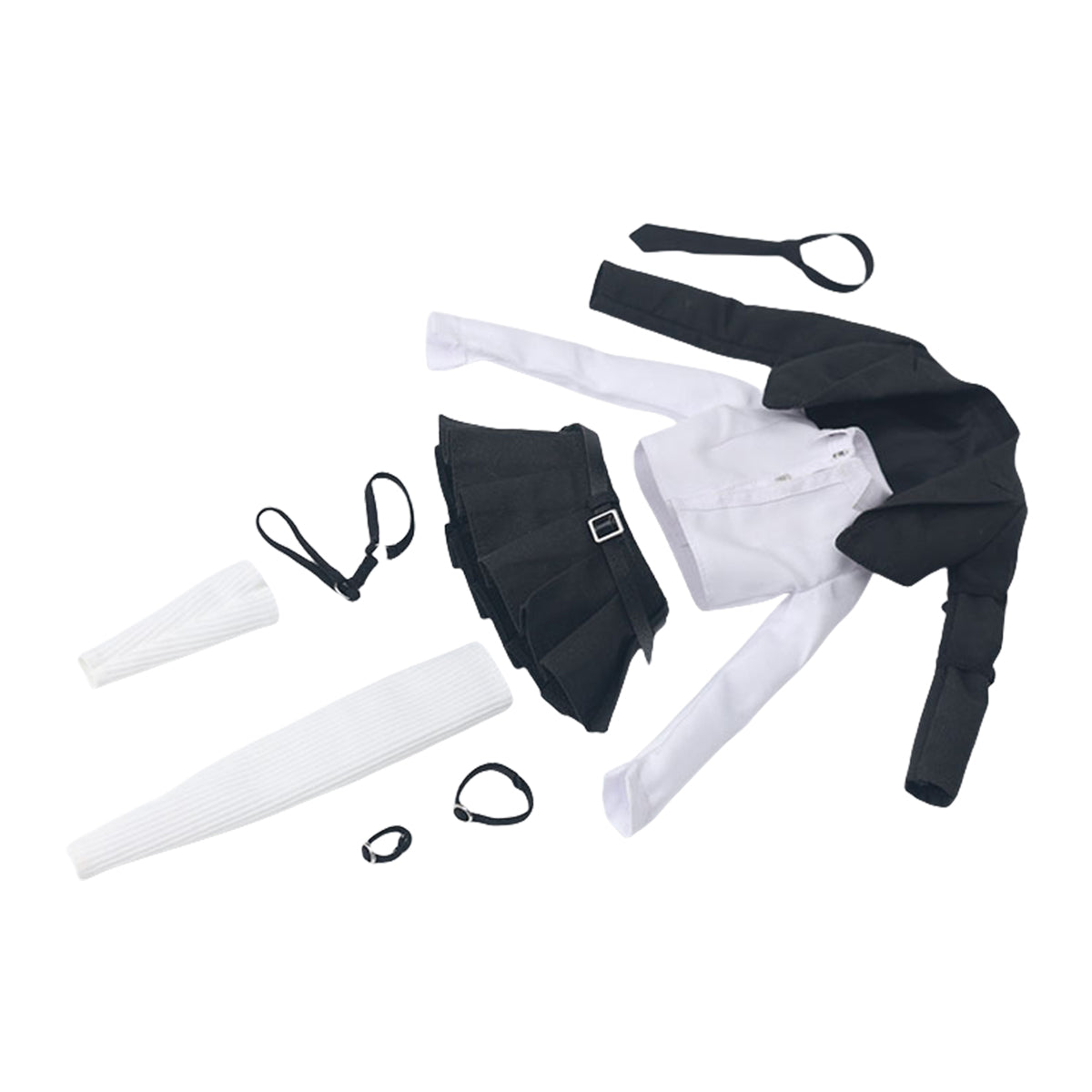 JIAOU DOLL Suit Short Skirt with Long and Short Socks Doll Clothes Accessory Fit 1/6 Scale 12-inches Figure