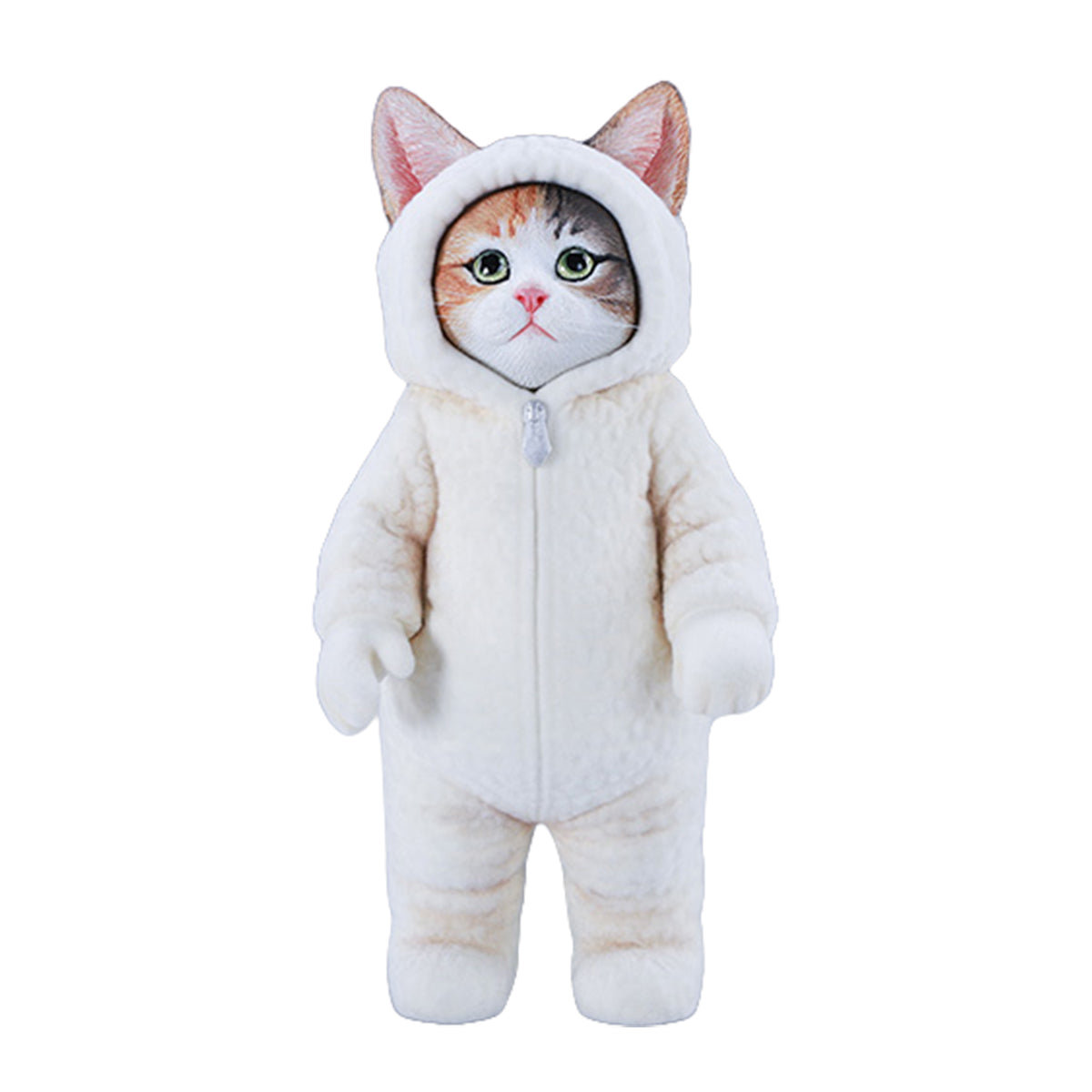 JXK, Fluffy Cat, Static Animal Figurine