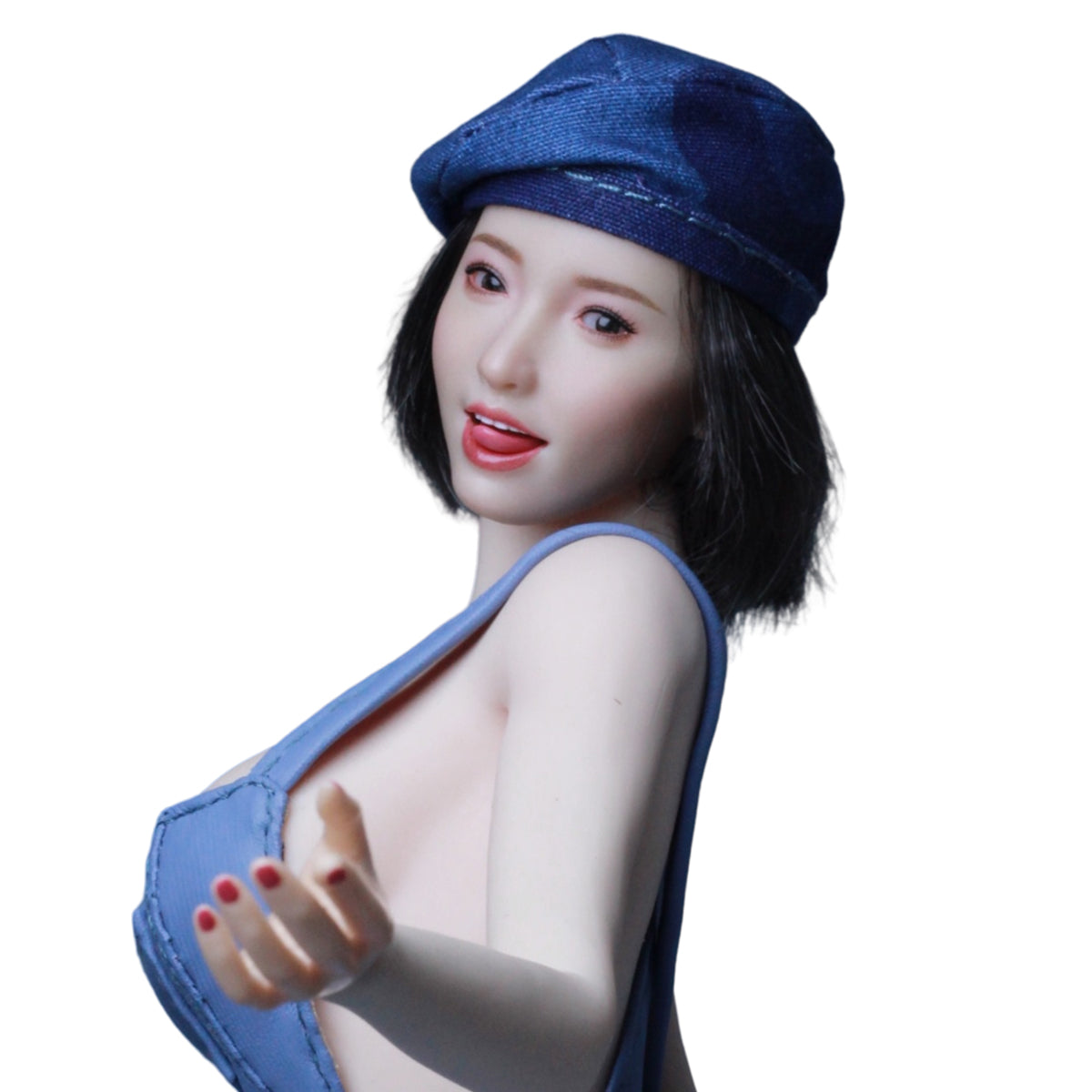 Asian Movable Eyes Expression Female Head Sculpt (Ver.E) For Action Figures