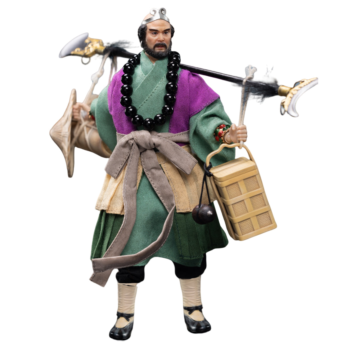 HAOYUTOYS, Journey to the West: Sha Wujing/Zhu Bajie/Monkey King Sun Wukong/Tang Sanzang/White Dragon Horse/Tongtian River Set & Scene Platform, Myth Series Action Figure