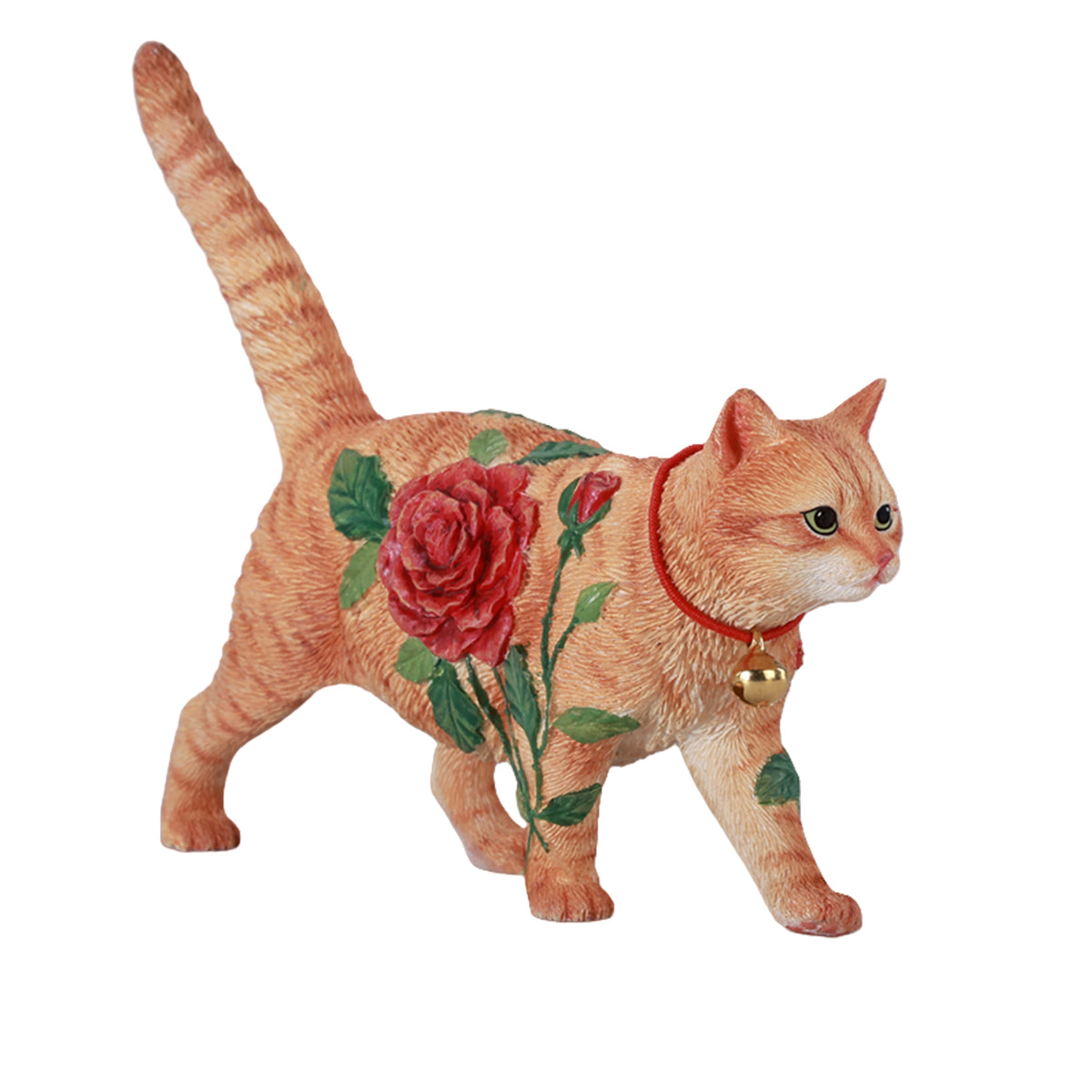 JXK, Rose Cat, Static Animal Figurine