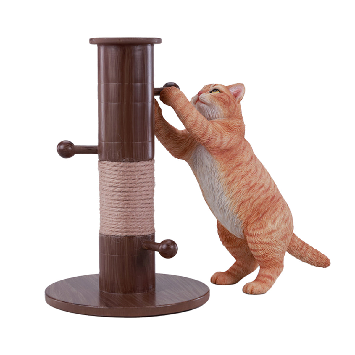 JXK Kung Fu Cat Static Expertly Hand-Painted Lifelike Animal Figurine