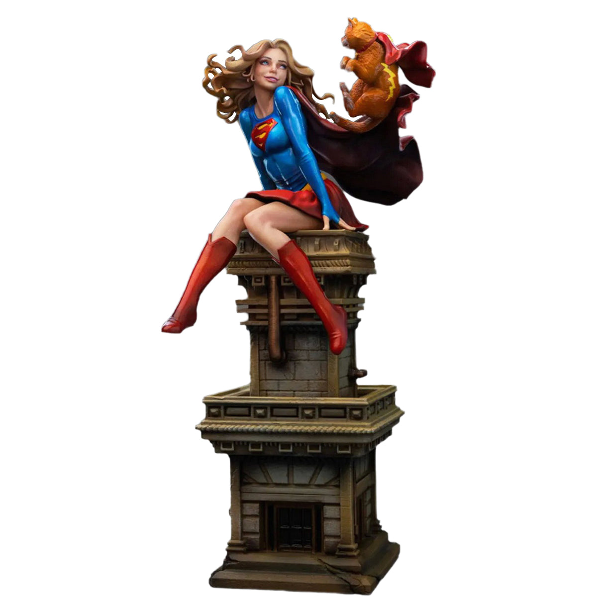 Estatua de Superwoman del anime Iron Studios Serie 8 Comics