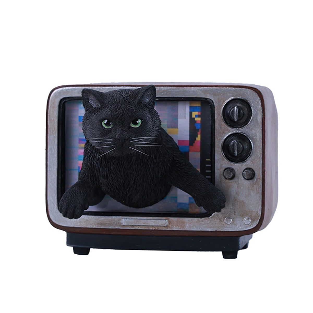 JXK Channel Cat Static Expertly Hand-Painted Lifelike Animal Figurine