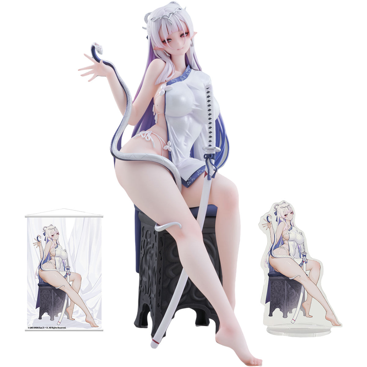 SikiAnim Qing White Snake Color 1/7 Scale Art Figurine