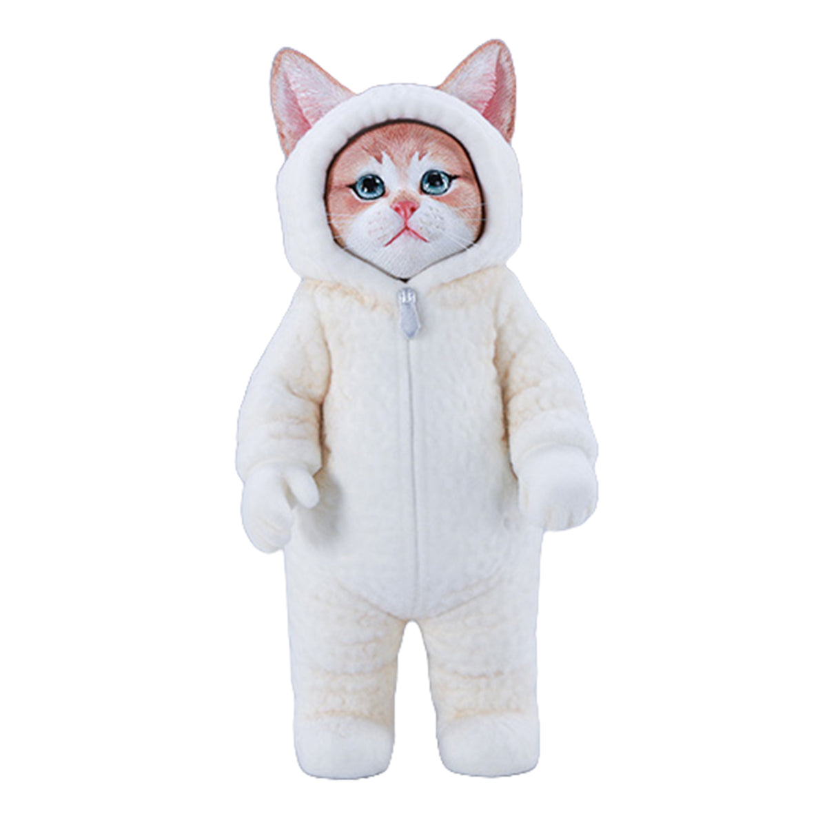 JXK, Fluffy Cat, Static Animal Figurine