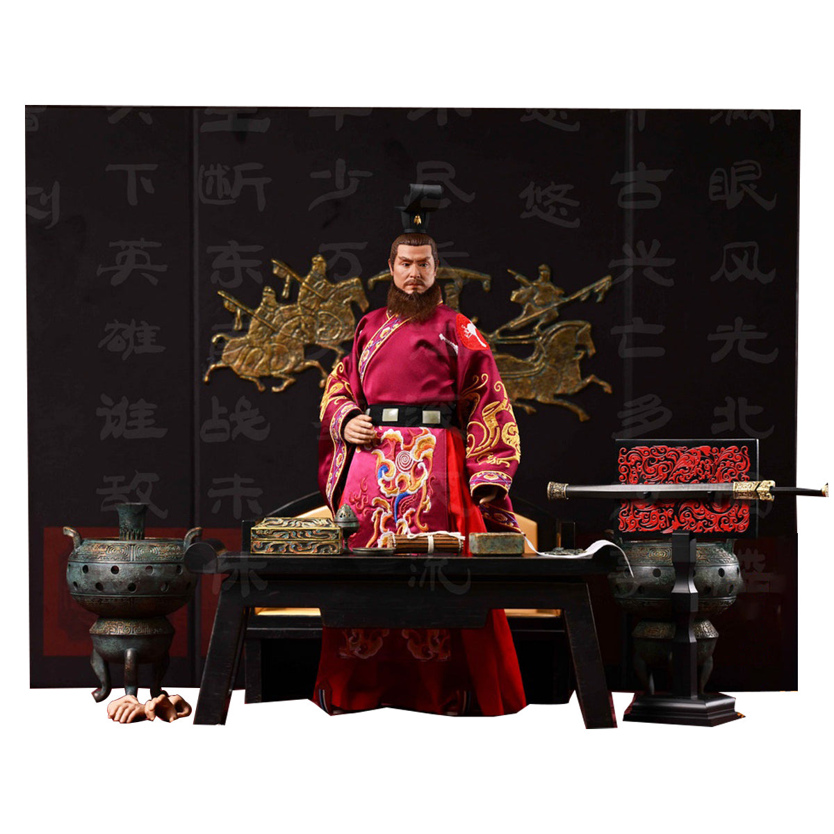 QIANLONG TOYS NO.QL-009 Emperor Wudadi Sunquan (Zhongmou) 1/6 Scale Action Figure