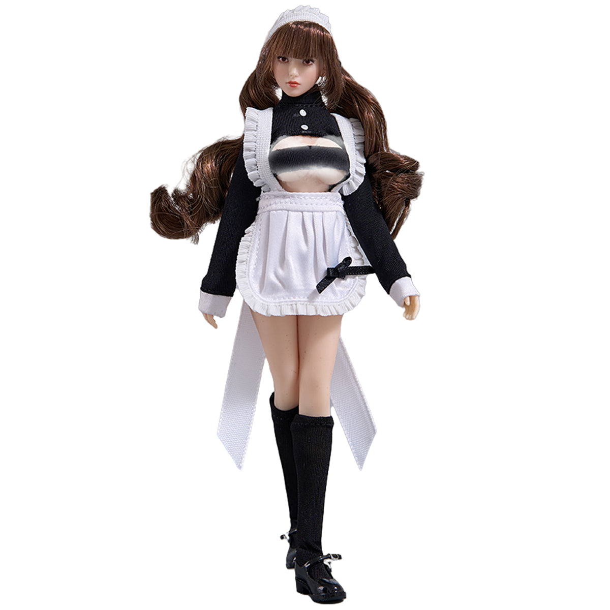 Cdtoys Soldado Femenino Estilo Japonés Gyaru Chica Suave Cosplay Maid (Ver.A) Para Figuras