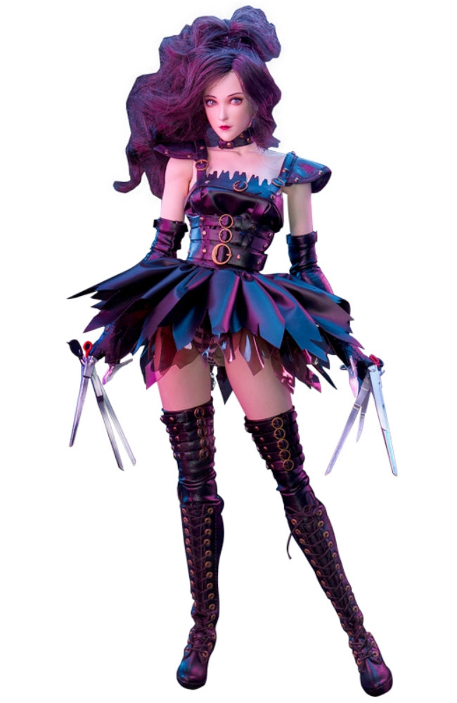 Figura coleccionable Flagset: Edwar Manostijeras, estilo anime, figura de acción femenina en miniatura a escala 1:6 G001