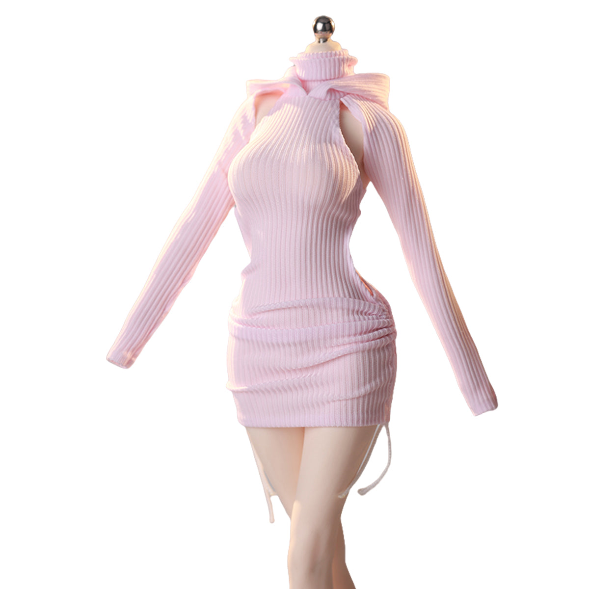 JIAOUDOLL Ruched Post-Apocalyptic Style Long Dress JO25X-05 Doll Clothes Accessory Fit 1/6 Scale 12-inches Figure