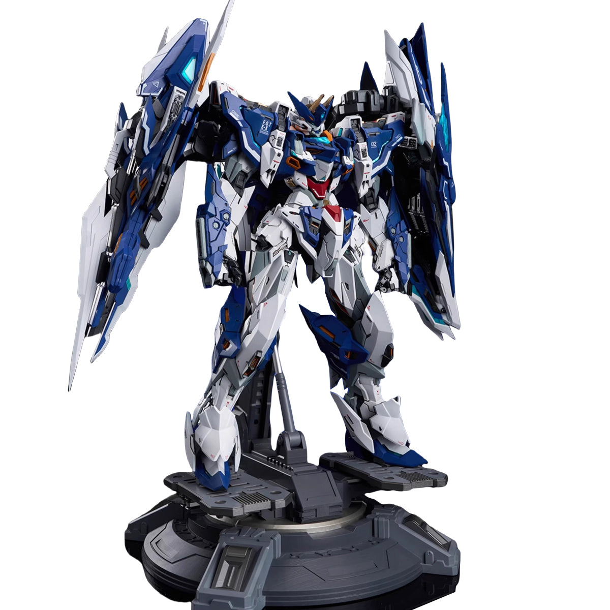 Nuclear Gold Reconstruction & Animester Crystal Envoy Unit 02 Wolf Warrior Mega Mode Alloy Mecha Bmovable 1/72 Scale Action Figure