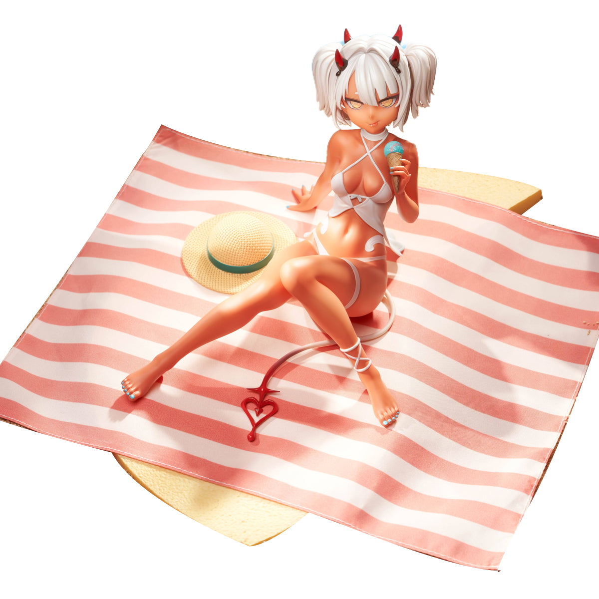 SSR FIGURE Caffeine-chan & Dark Elf Dancer: Summer Ver. 1/7 Scale Art Figurine