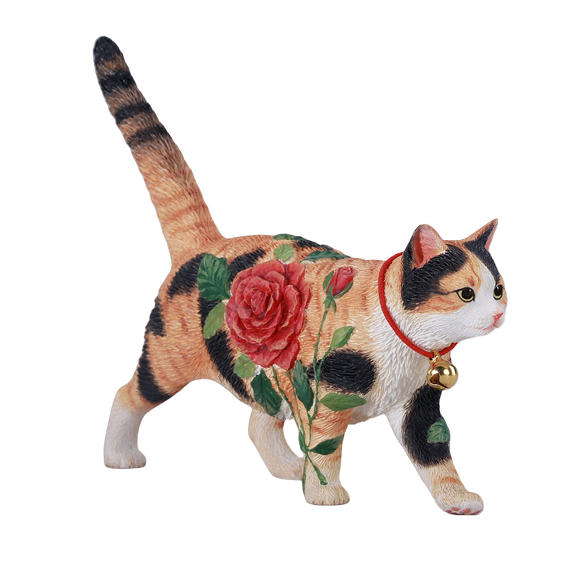 JXK, Rose Cat, Static Animal Figurine