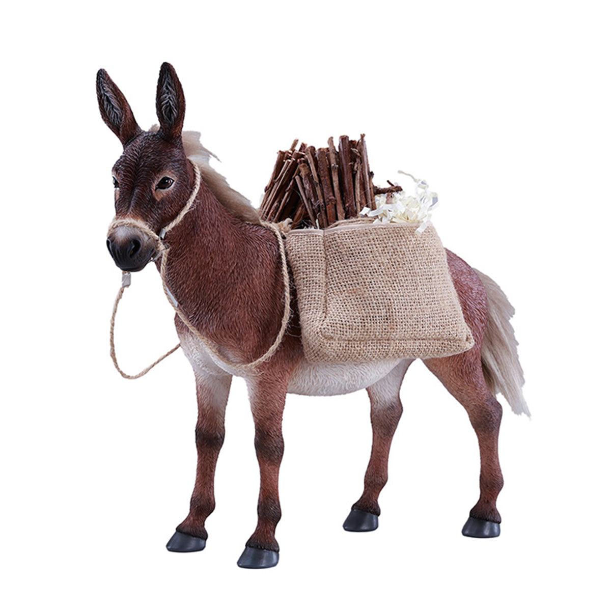 JXK MULE Static Expertly Hand-Painted Lifelike 1/6 Scale Animal Figurine