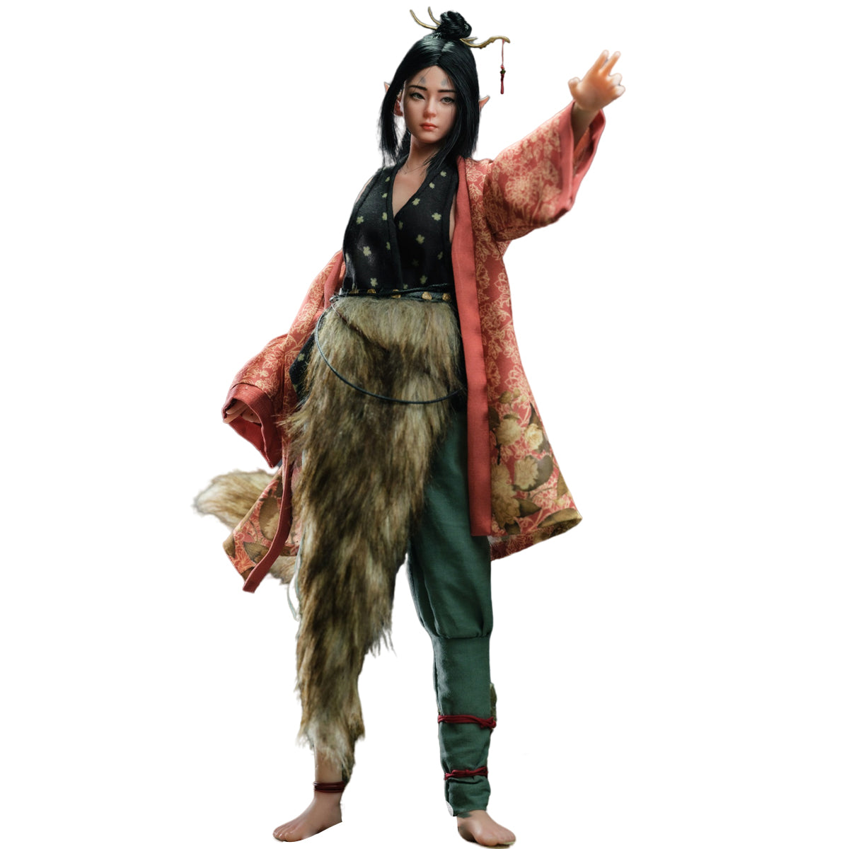 NODT0YS Fox Fairy - Qianping'er Silicone Action Figures