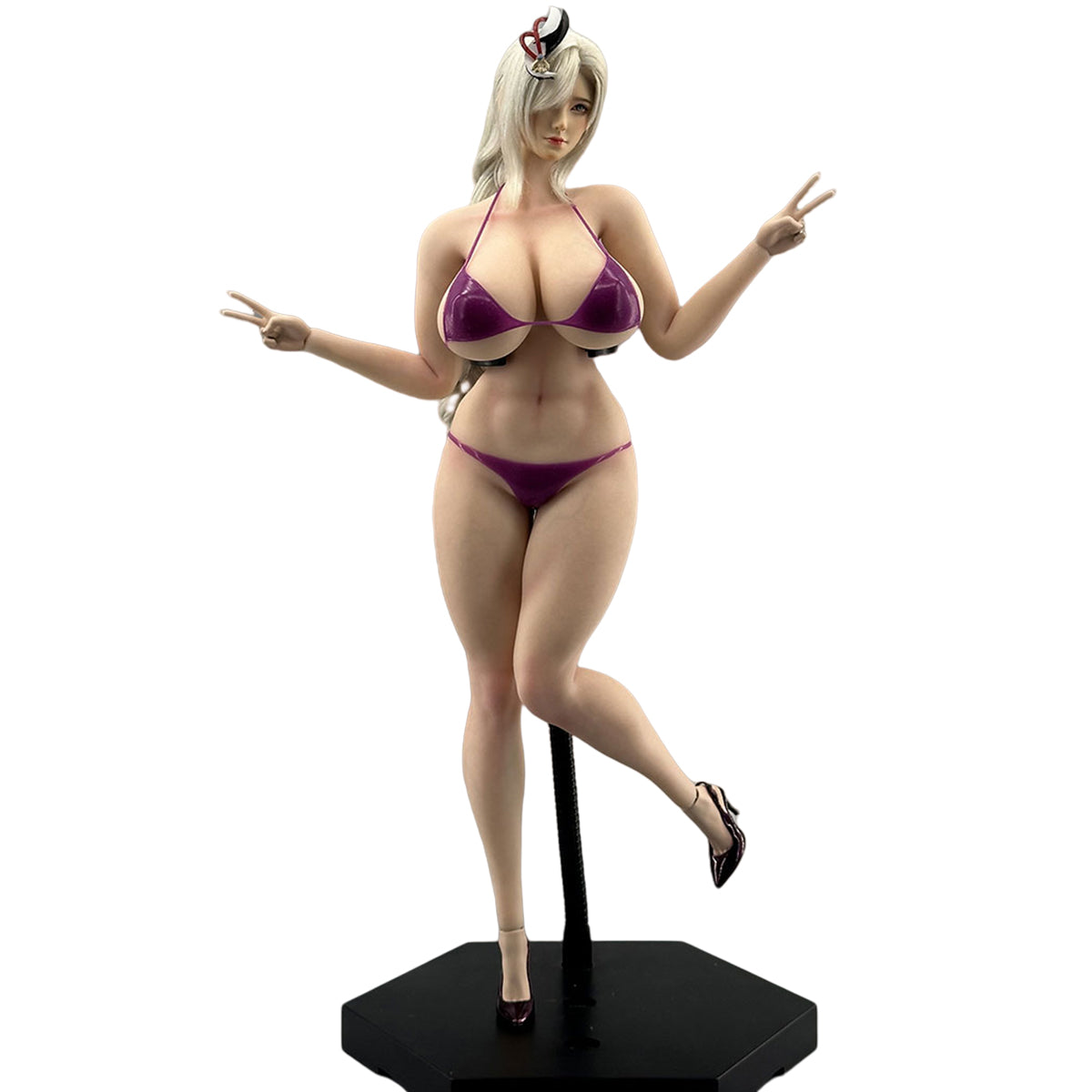 PAWPAW DOLL Female Seamless DK001A Silicone Buxom Type Headless Detachable Feet 1/6 Scale Action Figure Body