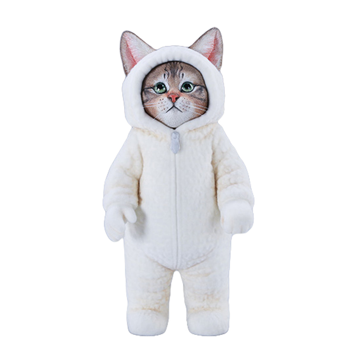 JXK, Fluffy Cat, Static Animal Figurine