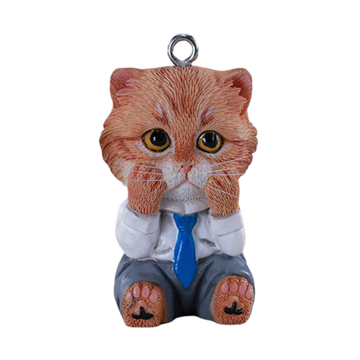 JXK&small, Drowsy Mew, Static Cat Animal Figurine