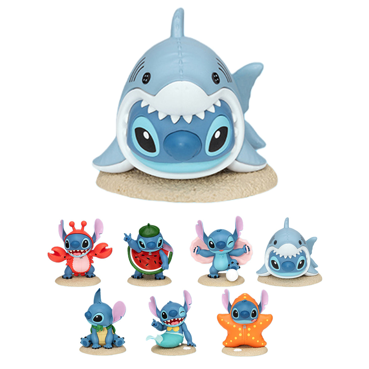Beast Kingdom MEA-068 Stitch Summer Dress Up Series Single Blind Box Figure