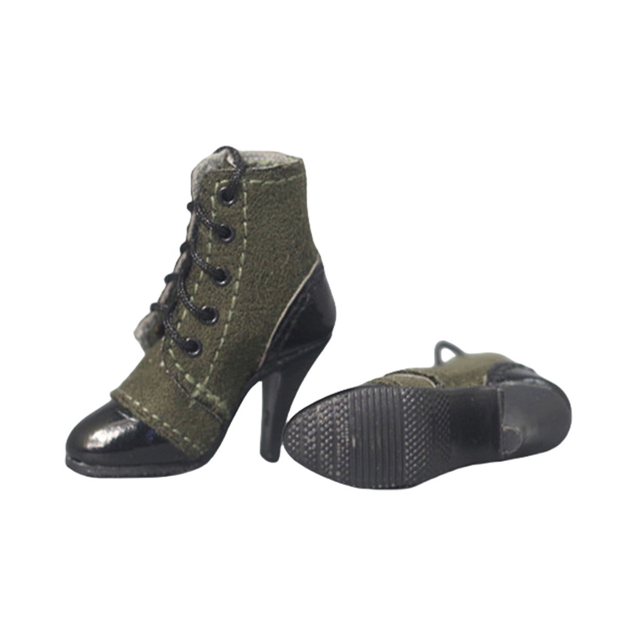 ZYTOYS, Female Doll Mid-tube Lace-up High Heel Shoes, Doll Accessory for 12-inches Action Figurine