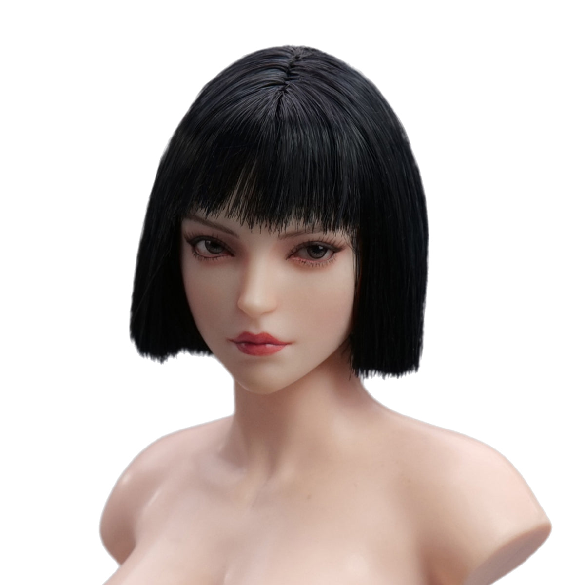 Accesorio para esculpir cabeza de figura de acción YMTOYS: Escultura de cabeza femenina asiática - Xiao Zhao, ojo móvil, para figura miniatura de 30 cm