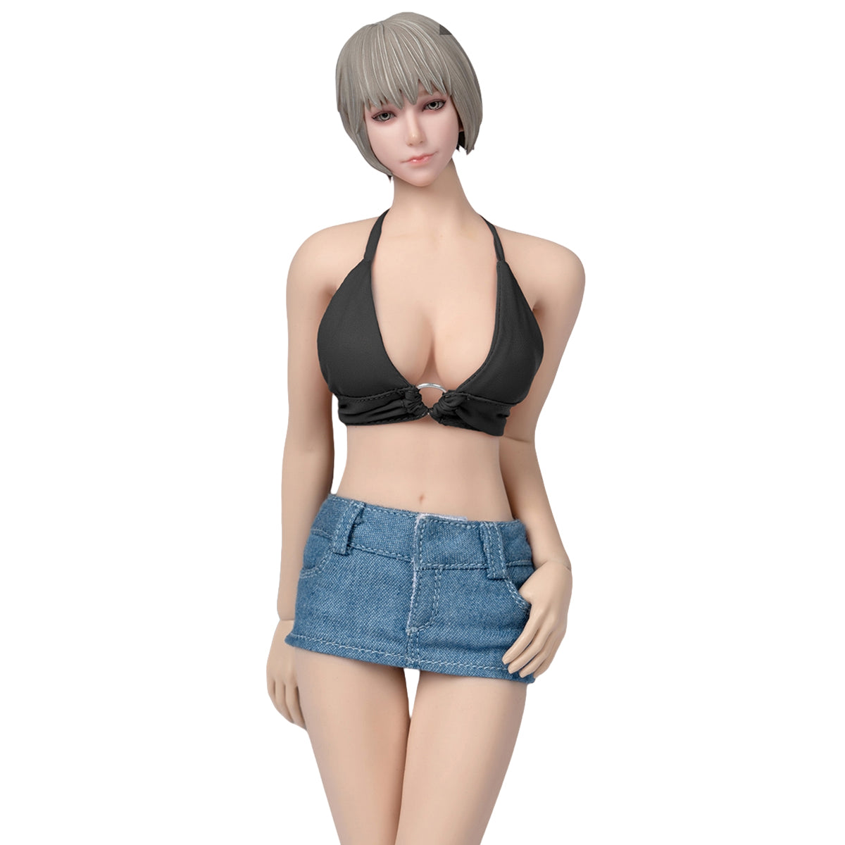 Toyscentre, Female Clothes Set Camisole + Short Skirt + Underpants, Doll Clothes Accessory for 12-inches Action Figurine