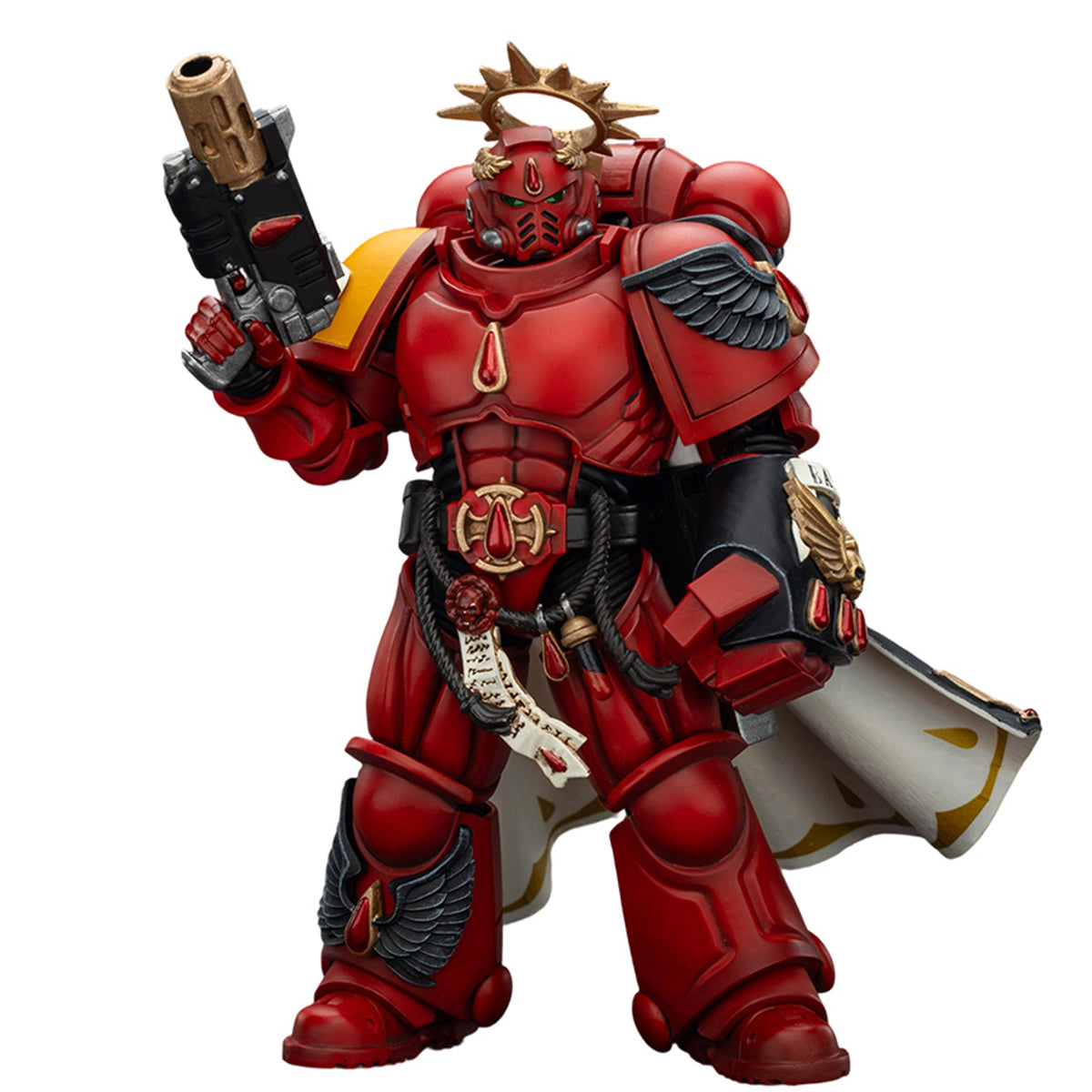 JOYTOY Warhammer 40,000, Razorback with twin lascannon/Captain with Heavy Bolt Pistol & Power Sword/Sanguinary Priest with Heavy bolt pistol chainsword and narthecium/Captain with Inferno Pistol & Power Fist, 1/18 Scale Action Figure