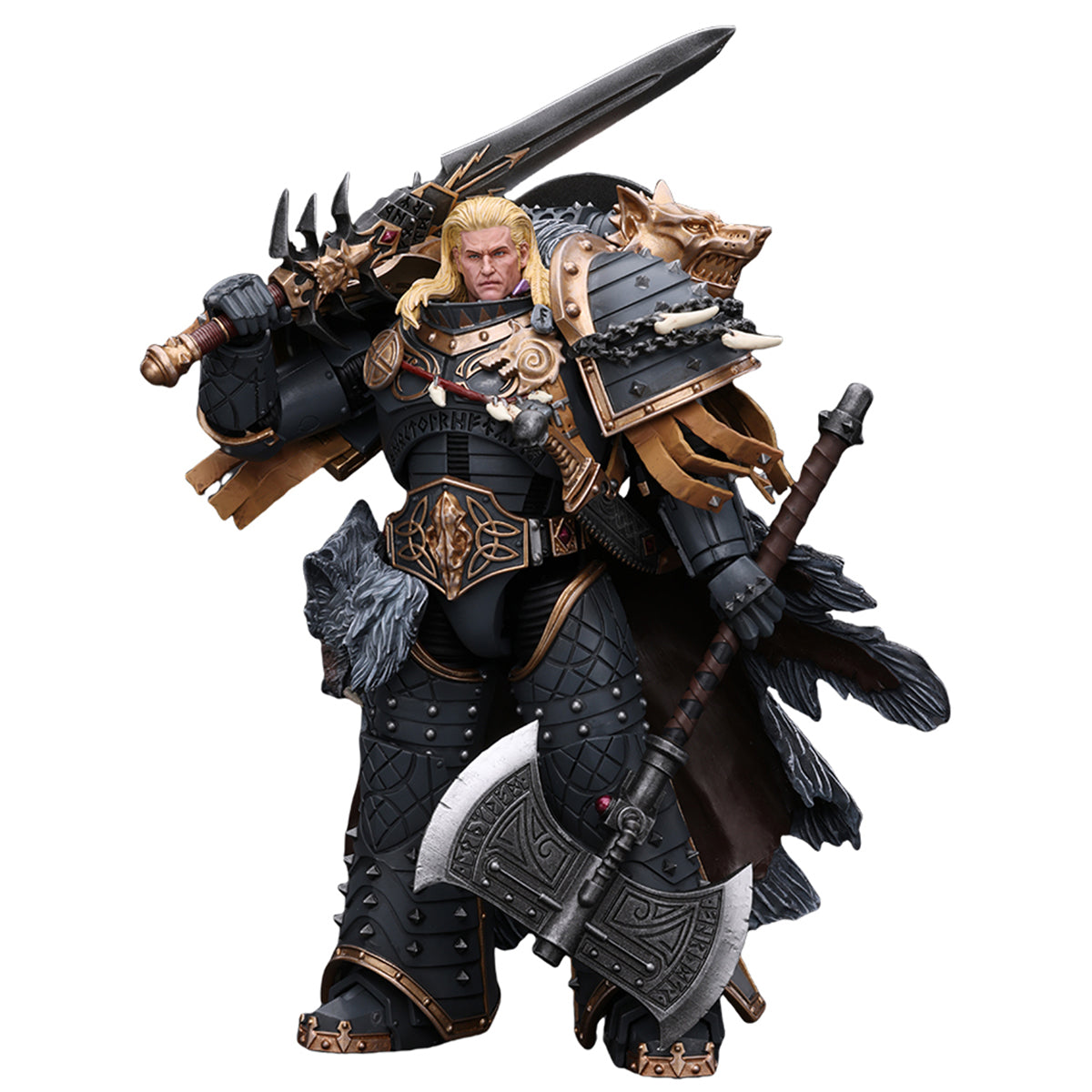 (Only Shipped to the US) JOYTOY The Horus Heresy Space Wolves Leman Russ Primarch of the VIth Legion JT6137 Warhammer 1/18 Action Figure