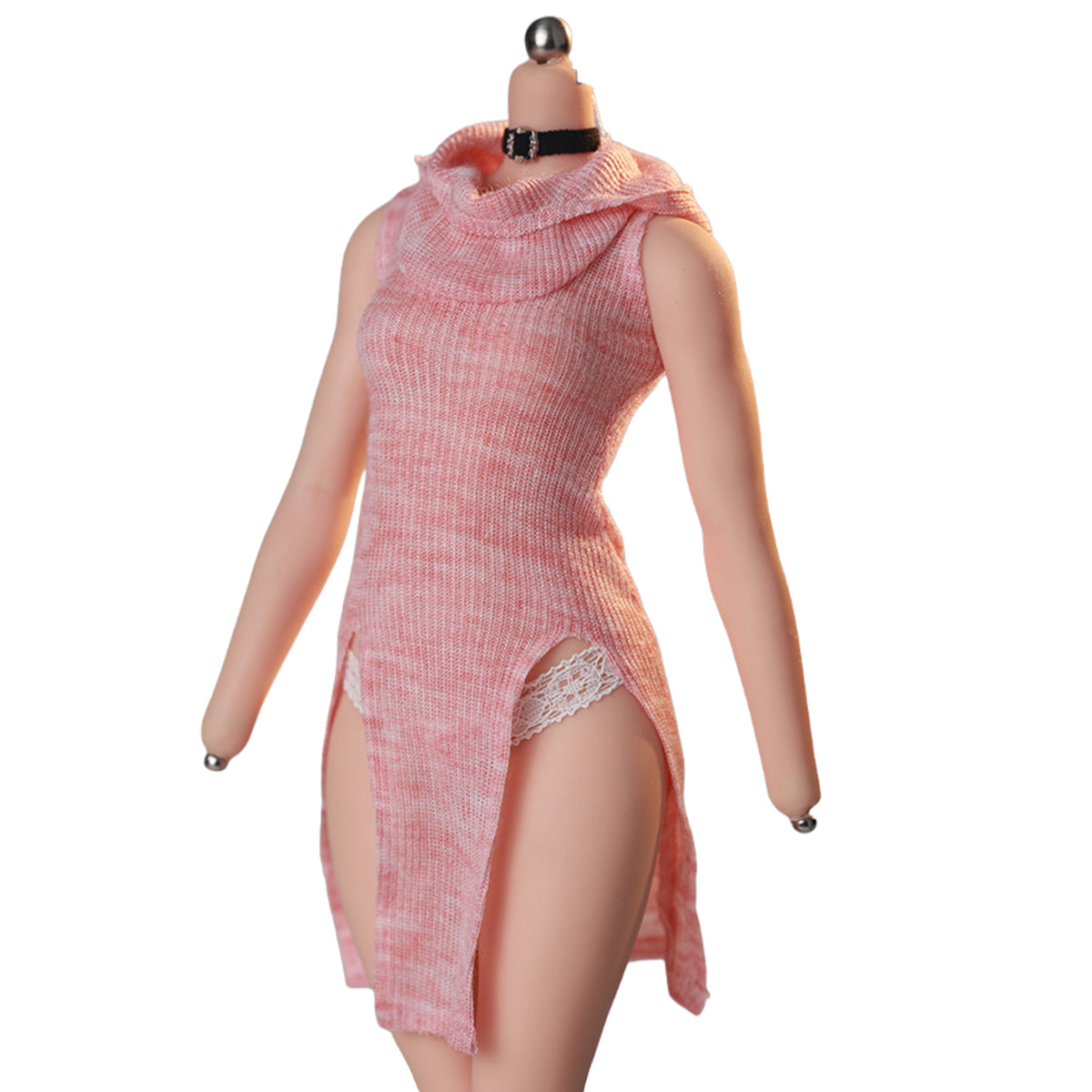 JIAOUDOLL Ruched Post-Apocalyptic Style Long Dress JO25X-04 Doll Clothes Accessory Fit 1/6 Scale 12-inches Figure