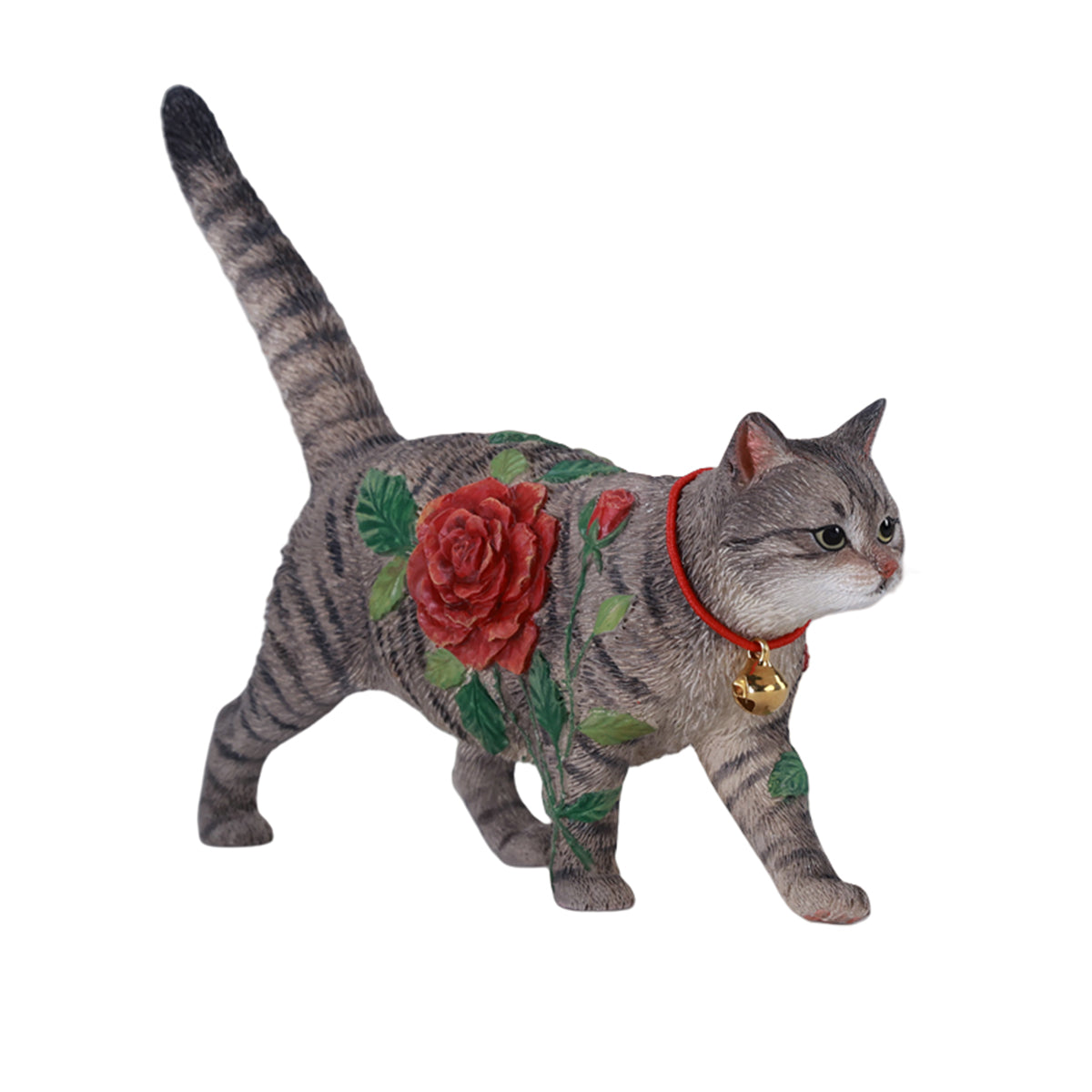 JXK, Rose Cat, Static Animal Figurine