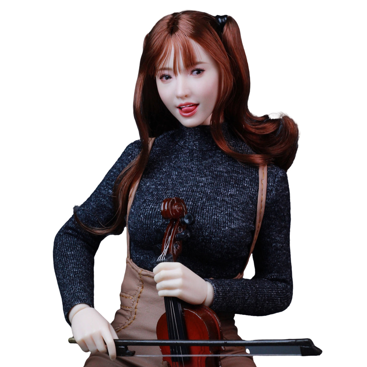 Asian Movable Eyes Expression Female Head Sculpt (Ver.D) For Action Figures