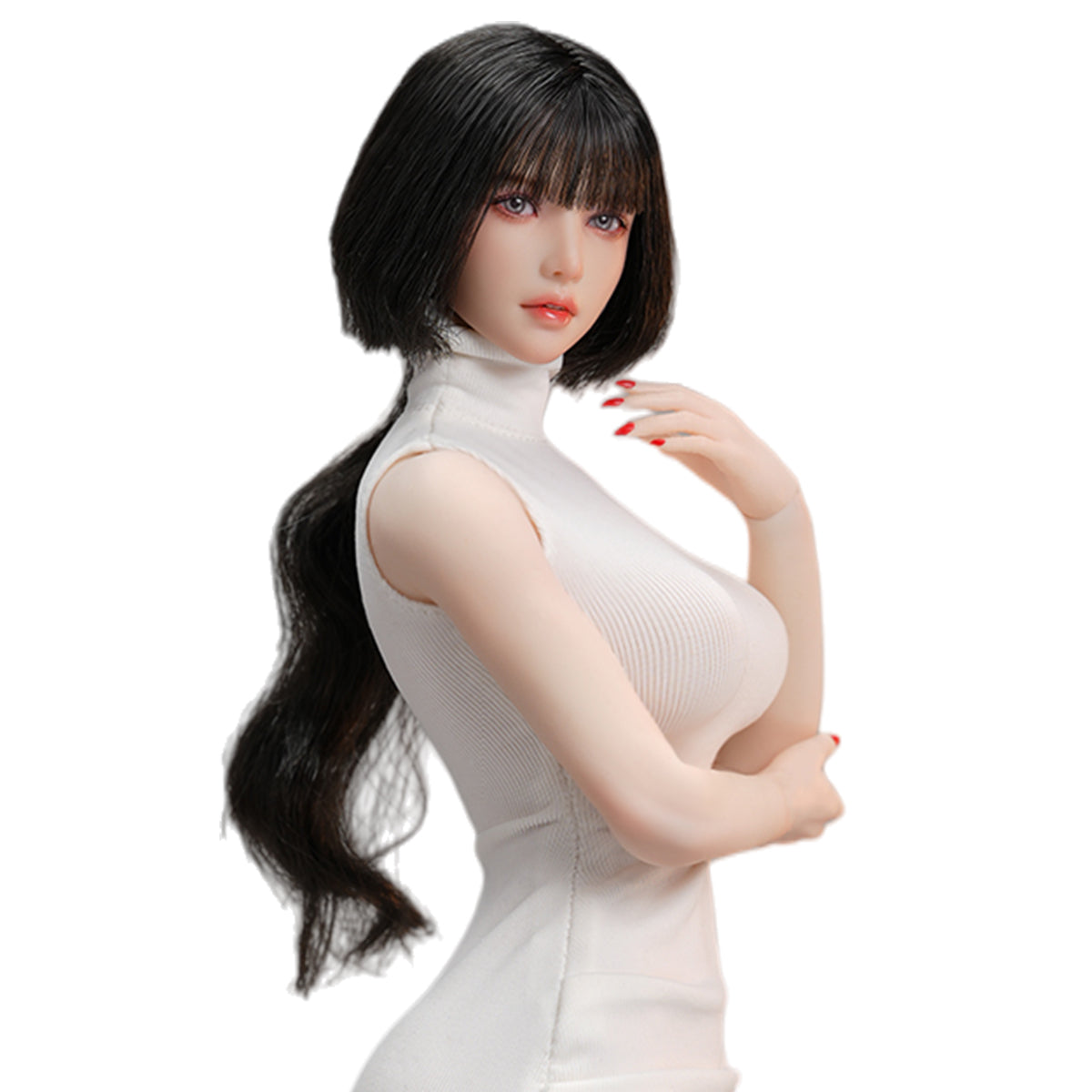 I8TOYS Seamless Steel Frame Platinum Articulated Chest Silicone Moe I8-FB-002-B & YUKI 2.0 Head Sculpt 1/6 Scale Action Figure Body