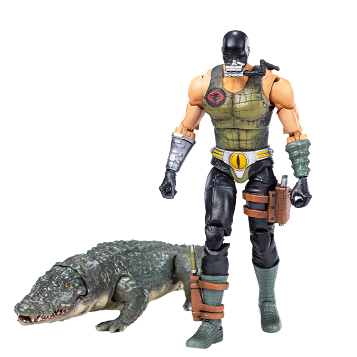 HIYA Collectible Figure Full Set: Crocodile Master & Fiona, Movice Style, Jointed Design, 1:18 Scale Miniature Action Figurine EMG0359