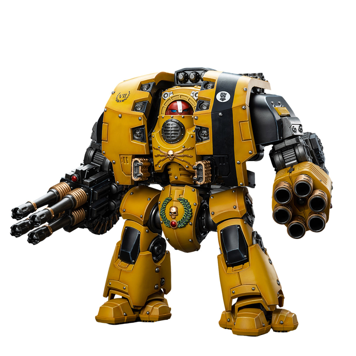 JoyToy Warhammer The Horus Heresy: Imperial Fists Leviathan Dreadnought with Cyclonic Melta Lance and Storm Cannon Action Figures