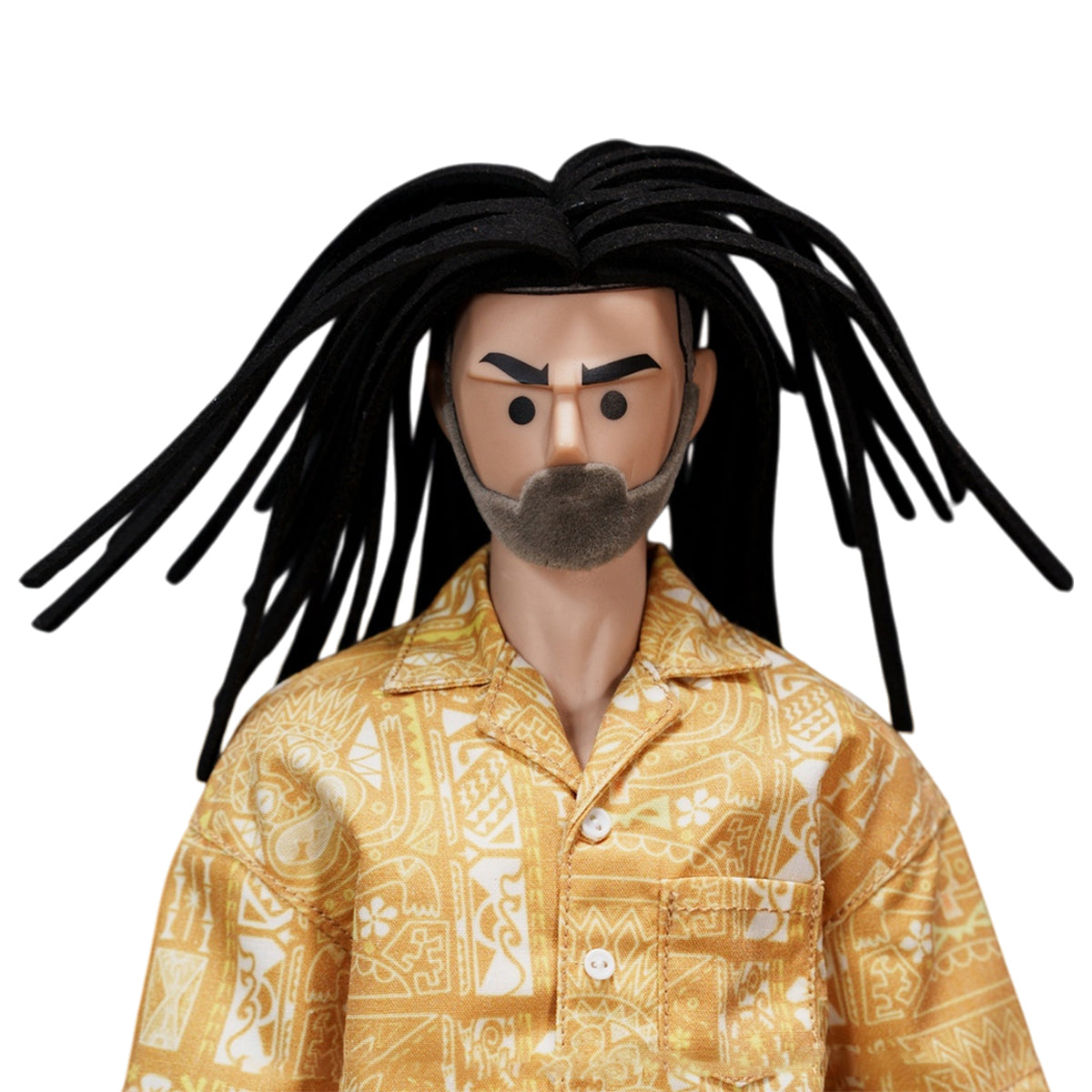 TrickyMan12 Dreadlocks Male Head Sculpt Black Hair FB-10083-1 Brown Ha