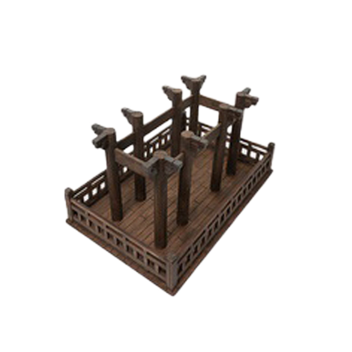 MOjingtoys Module Series Suyuan Ancient Style Architecture Wooden Support Partial Set Diorama Scene Base Fit 1/12 Scale Action Figure