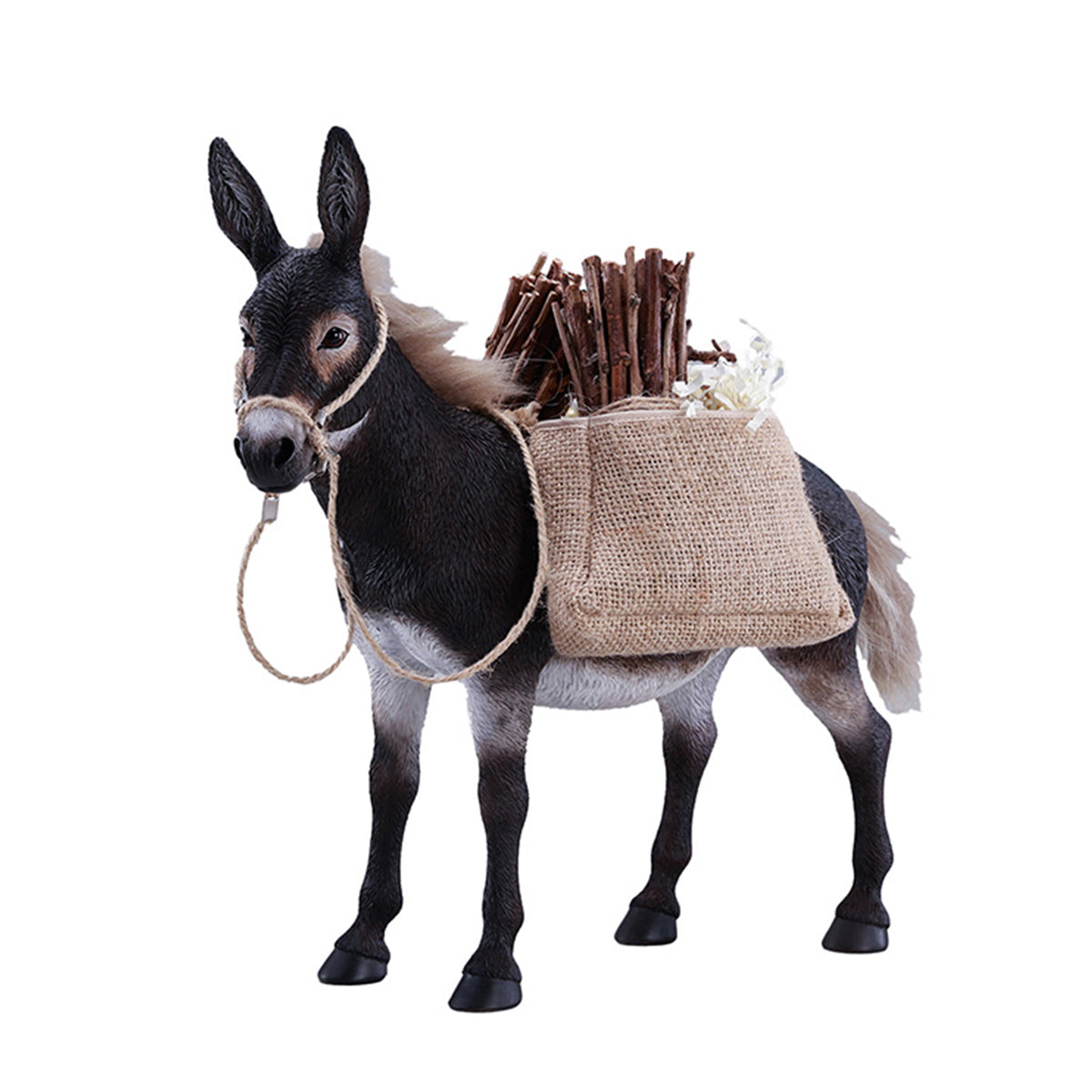 JXK MULE Static Expertly Hand-Painted Lifelike 1/6 Scale Animal Figurine