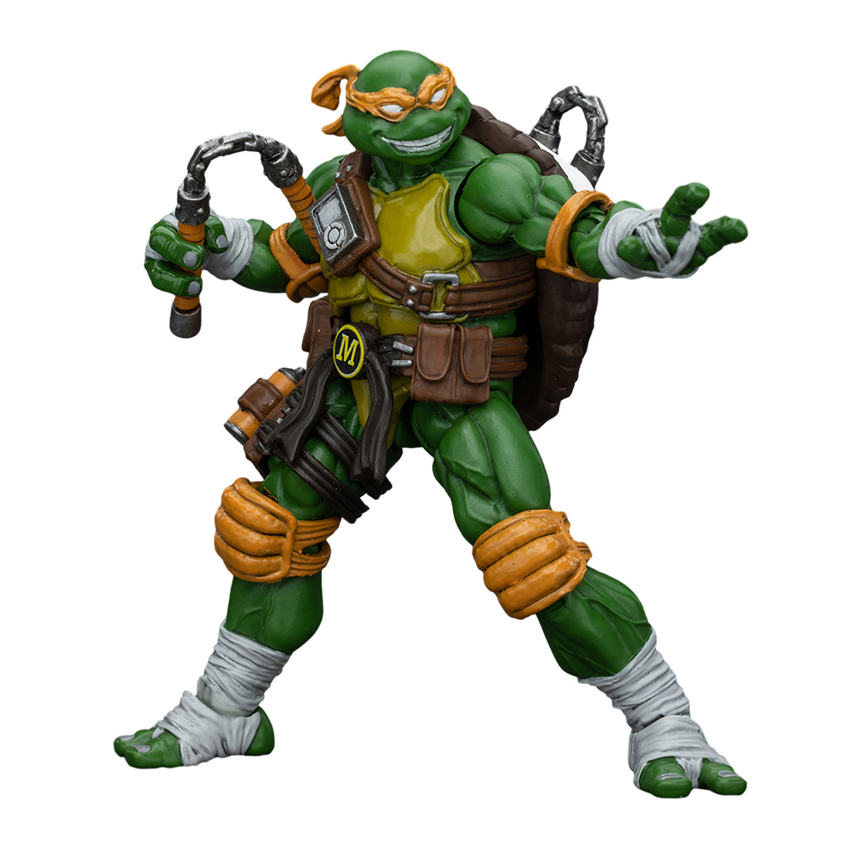 Serie TMNT de JOYTOY: Tortugas Ninja Adolescentes Mutantes - Figuras de acción de Michelangelo a escala 1:18