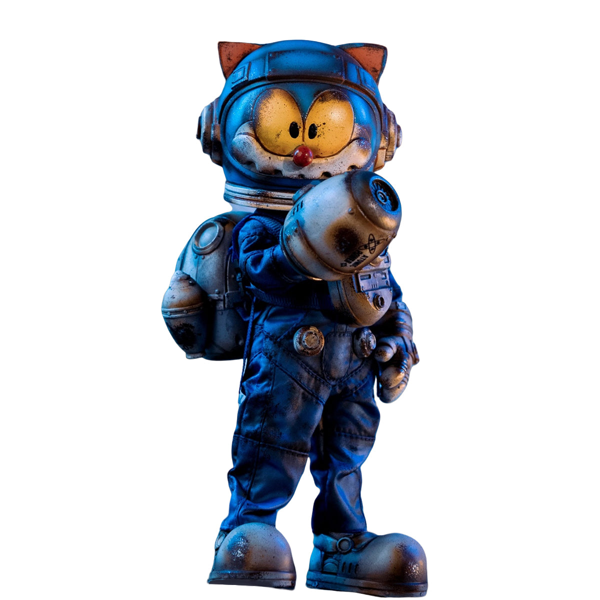 WeArtDoing Time Warrior Series Wasteland: Space Mouse Thunder Fighter-Blue Action Figure