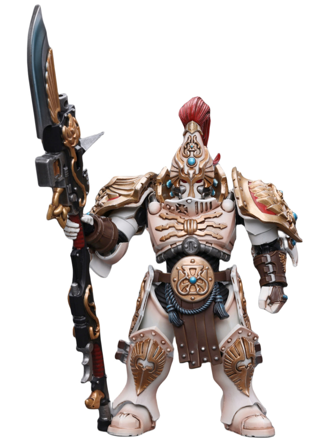 JoyToy 40K Figurine de collection : Adeptus Custodes Montre solaire Vexilus Praetor Figurines à l'échelle 1/18