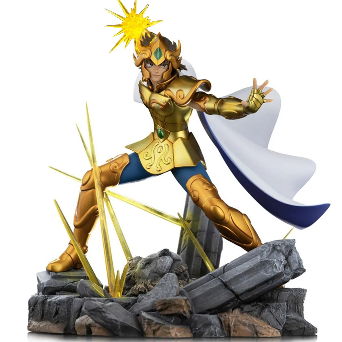 Estatua artística de Leo Aiolia de Saint Seiya de Iron Studios