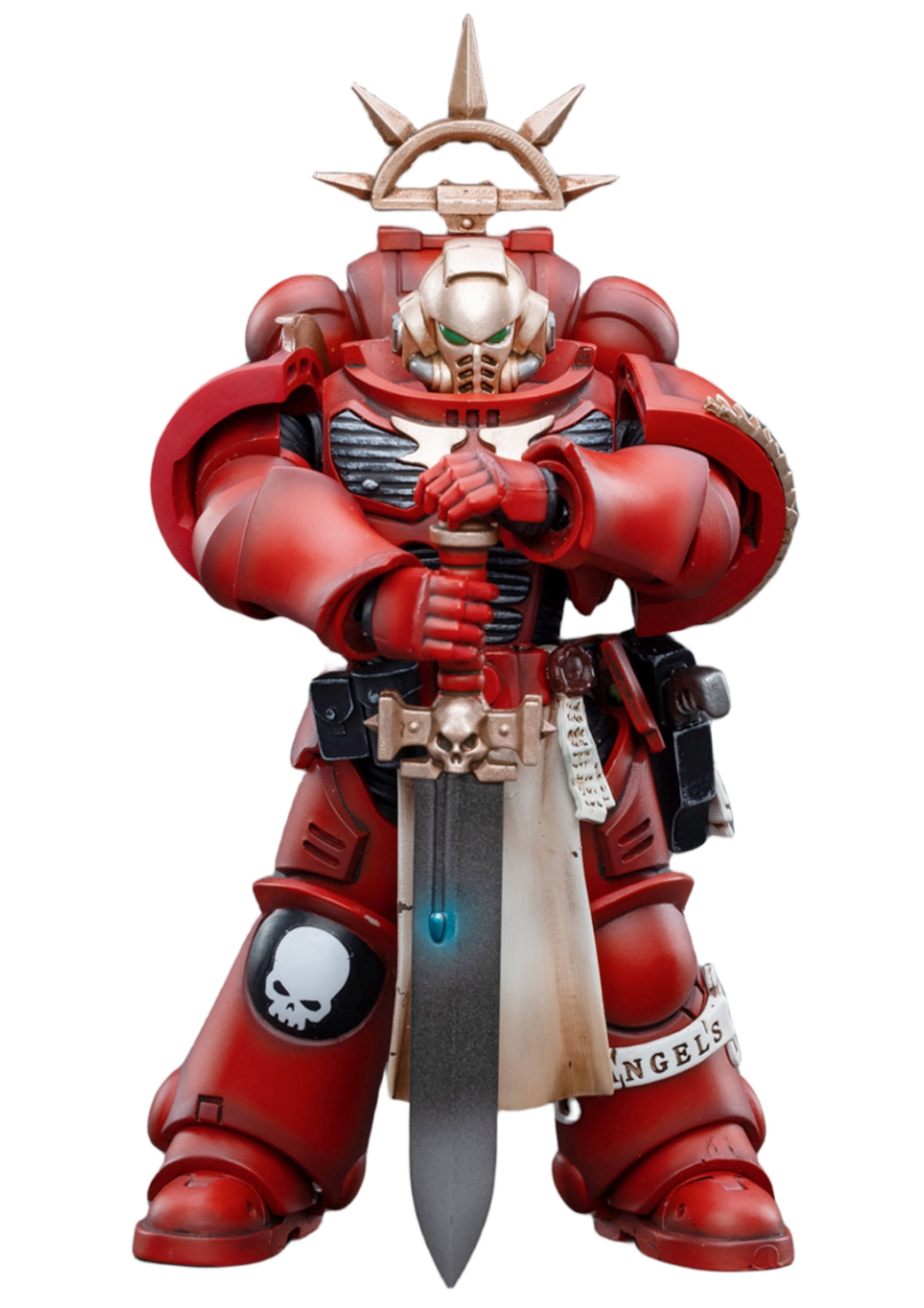 Figurine de collection JoyToy Warhammer 40K : Lennatus, vétéran des Blood Angels, échelle 1:18