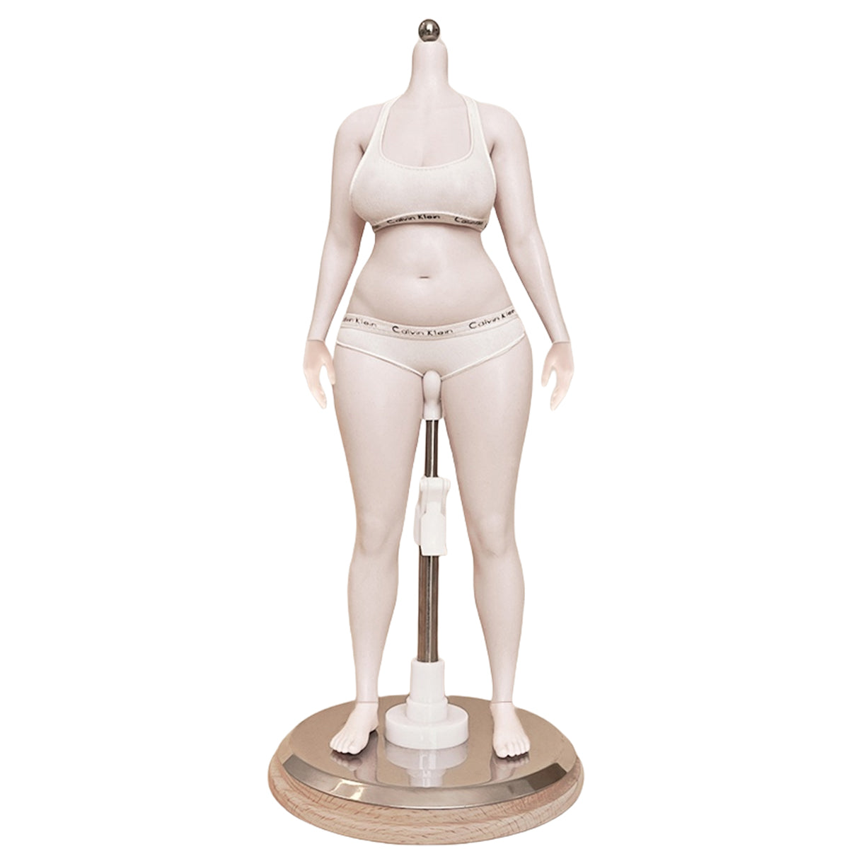 PDTOYS Seamless Platinum Silicone Plus Size Female Body S202 Detachable Hands and Feet Pale Skin with Body Makeup